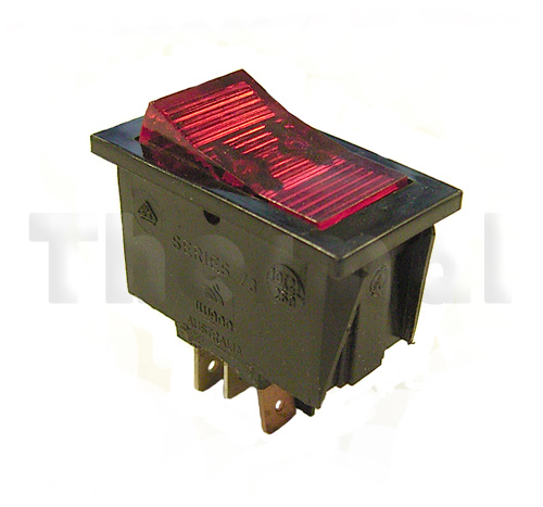 thumbnail image 2 of 2x Swann Industries Illuminated Rocker Switch – Amber, SPST, 125V 15A 2 of 6